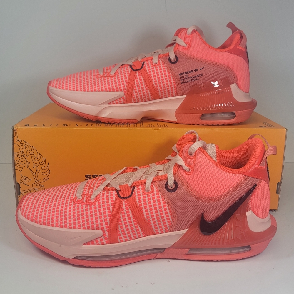 Nike Lebron Witness VII 7 Bright Crimson Basketball Mens Shoe Size 14 DM1123-600